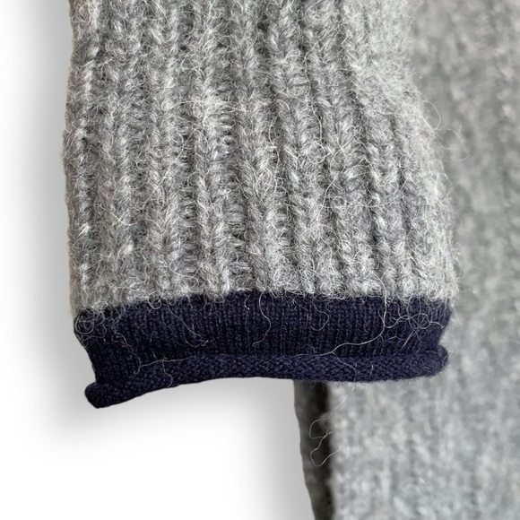 Alex Mill Cable Knit Sweater XS Grey Wool Alpaca Blend Chunky Knit - Picture 12 of 16